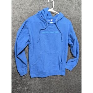 God Is Dope Prayed For This Hoodie Blue Streetwear Sweatshirt Small